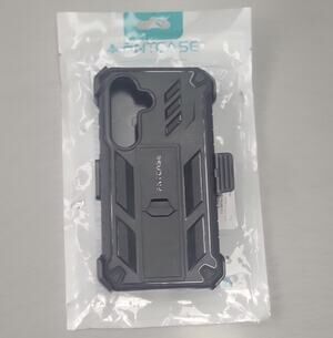 FNTCASE Rugged Case w/ Belt Clip for Samsung Galaxy S24 5G Black X0042LCVG5